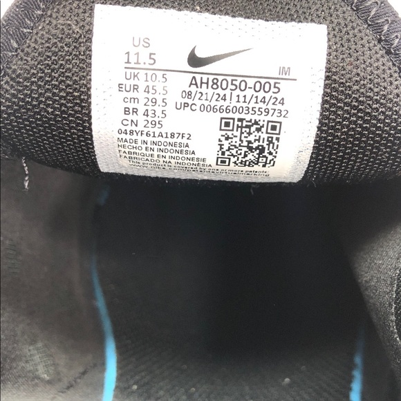 Nike Air Max 270 Triple Black AH8050-005 Men’s Running Sneakers - Size 11.5 - Picture 2 of 12